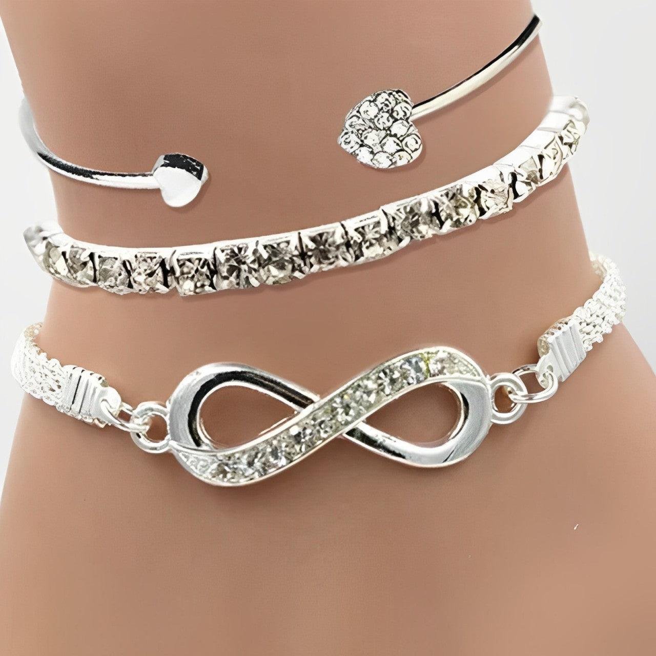 Elvira™ | Vintage Kristall - Armbandsset - Milafashion-se.com