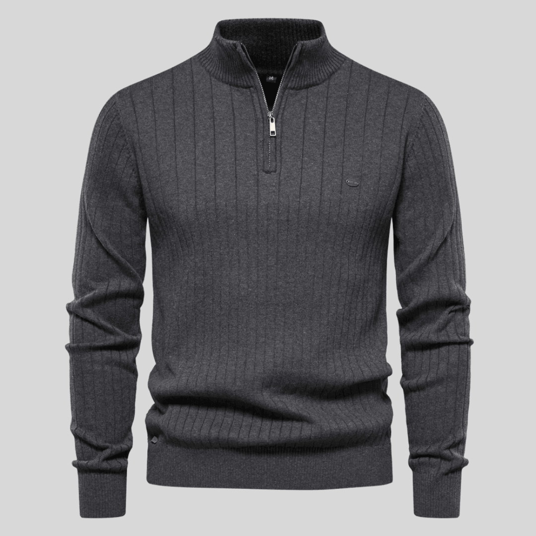 Oscar™ | Bekväm Tröja med Dragkedja - Milafashion-se.com