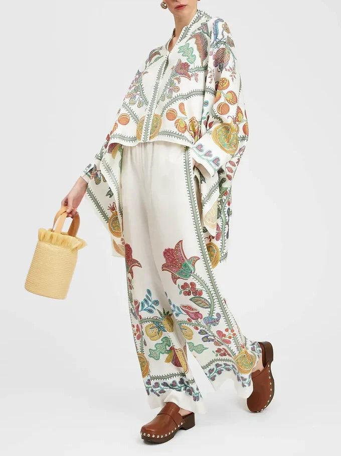 Florals And Fruits Print Set - Milafashion-se.com
