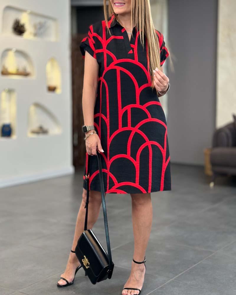 Emilia™ | Klänning med Korta Ärmar - Milafashion-se.com