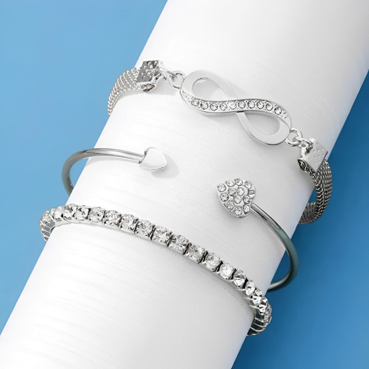 Elvira™ | Vintage Kristall - Armbandsset - Milafashion-se.com