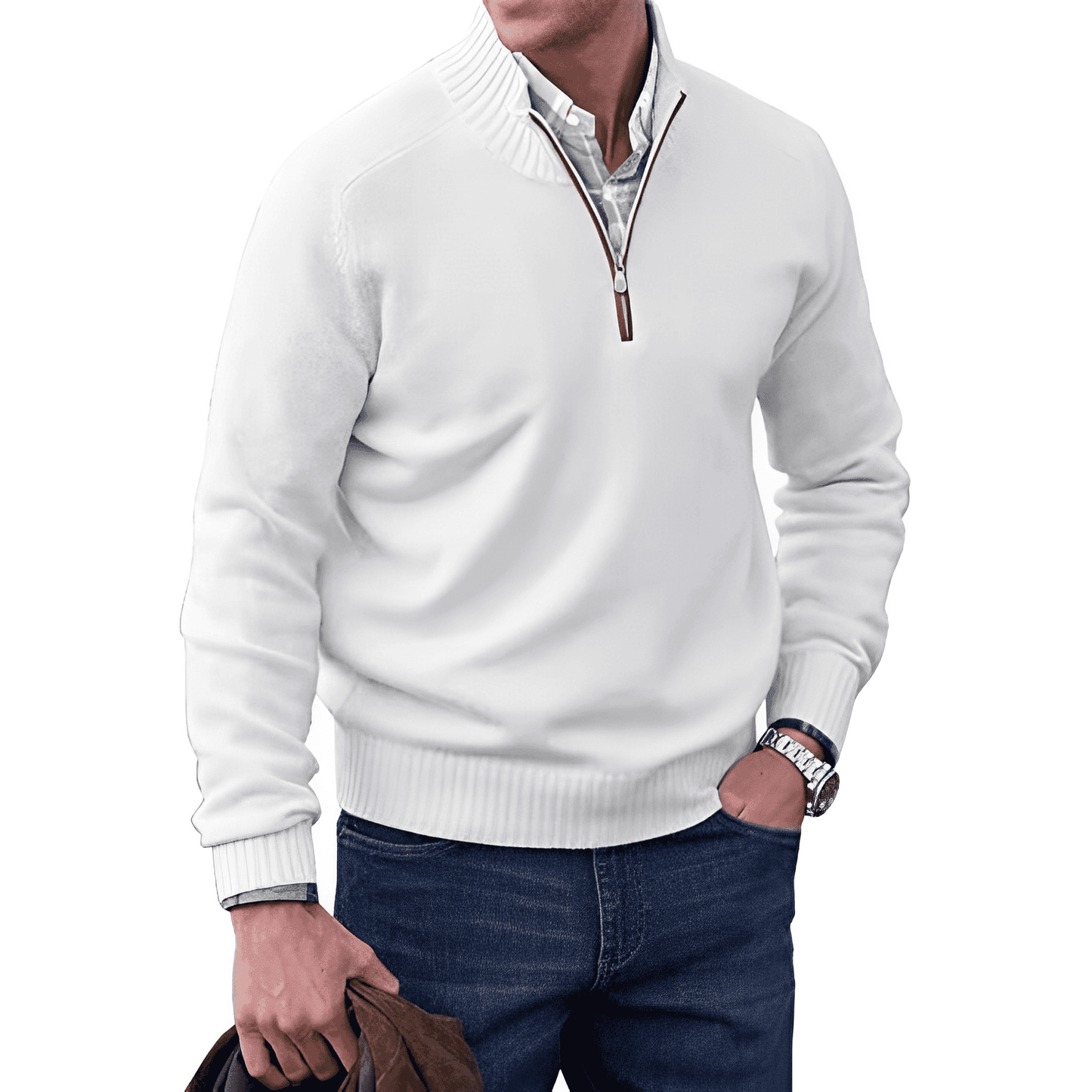 Silvano™ | Zip-Pullover i Elegant Design - Milafashion-se.com