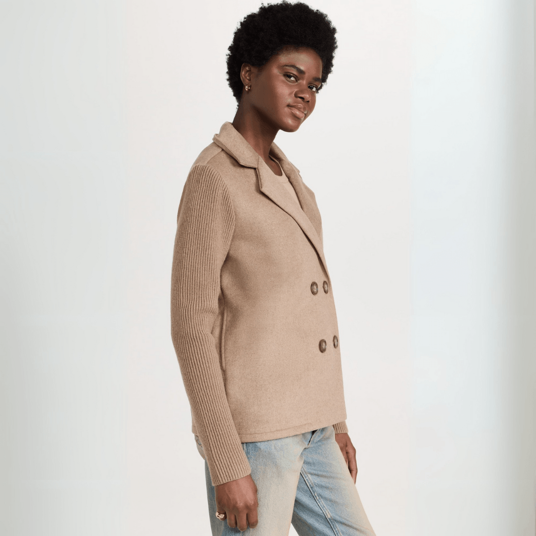 Riley™ | Knitted Blazer Coat - Milafashion-se.com