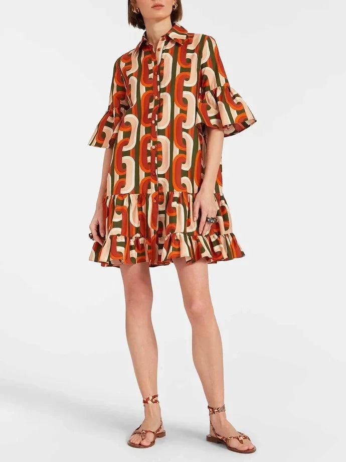 Elegant Sassy Dropped waist Mini Dress - Milafashion-se.com
