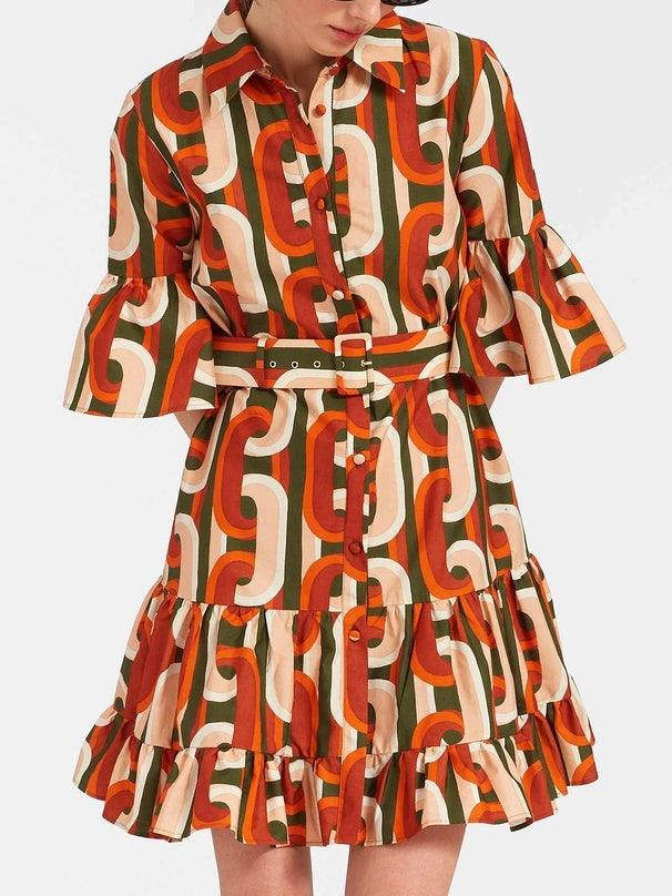 Elegant Sassy Dropped waist Mini Dress - Milafashion-se.com