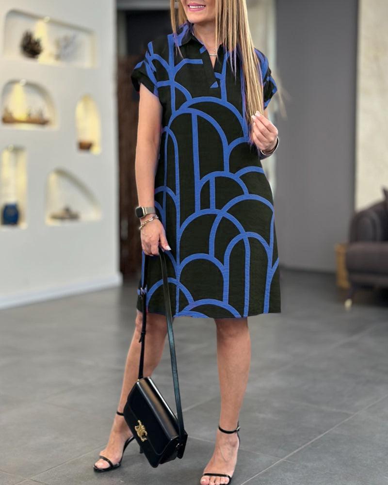 Emilia™ | Klänning med Korta Ärmar - Milafashion-se.com