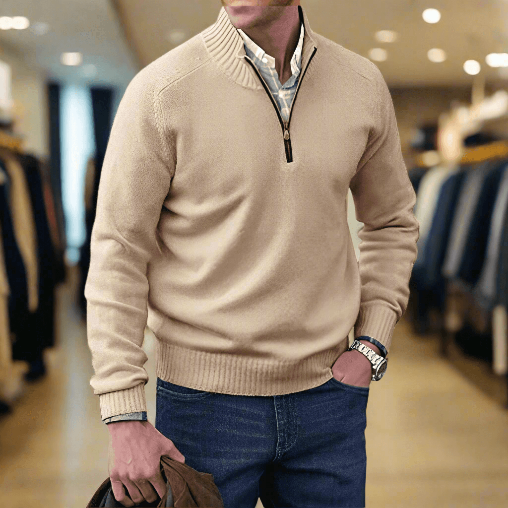 Silvano™ | Zip-Pullover i Elegant Design - Milafashion-se.com