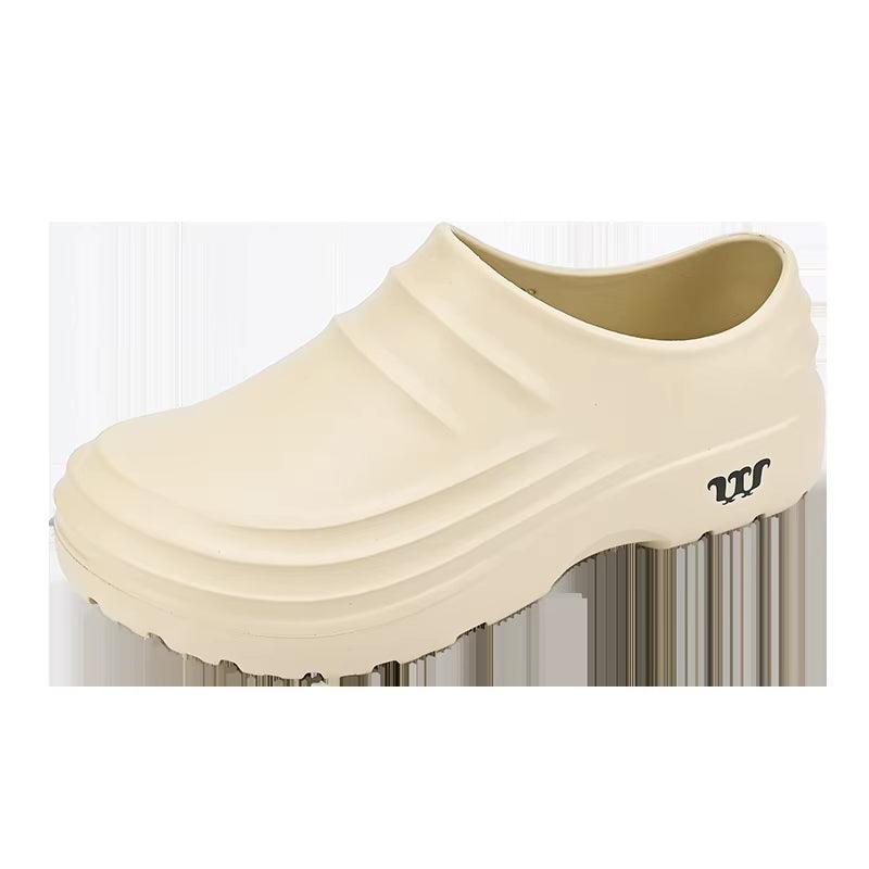 2024New Fashion Cotton Slippers Men Winter Warm Home Cotton Shoes Waterproof Garden Shoes Indoor Slip on Concise Shoes - Milafashion-se.com