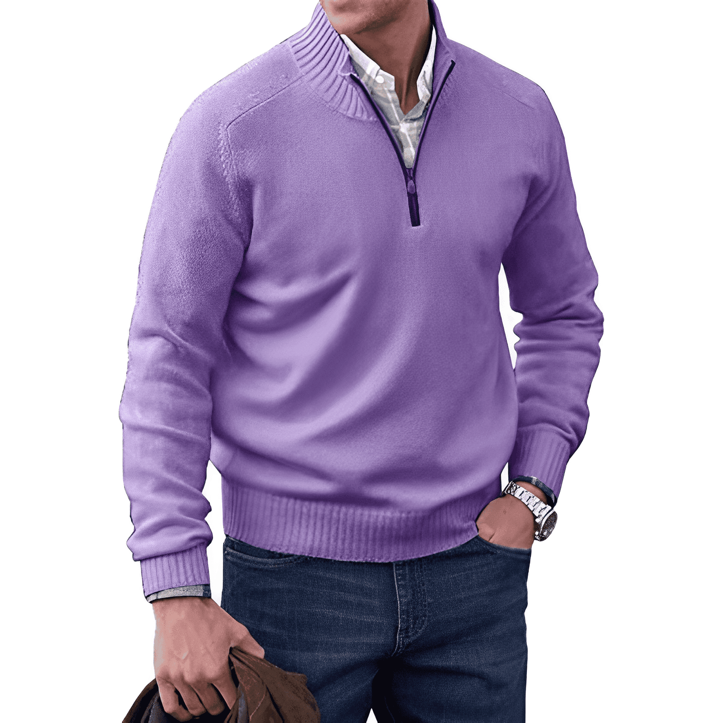 Silvano™ | Zip-Pullover i Elegant Design - Milafashion-se.com