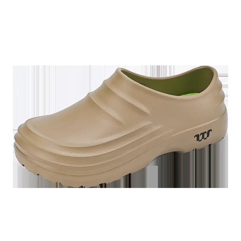 2024New Fashion Cotton Slippers Men Winter Warm Home Cotton Shoes Waterproof Garden Shoes Indoor Slip on Concise Shoes - Milafashion-se.com