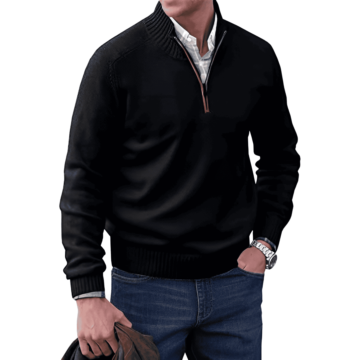 Silvano™ | Zip-Pullover i Elegant Design - Milafashion-se.com