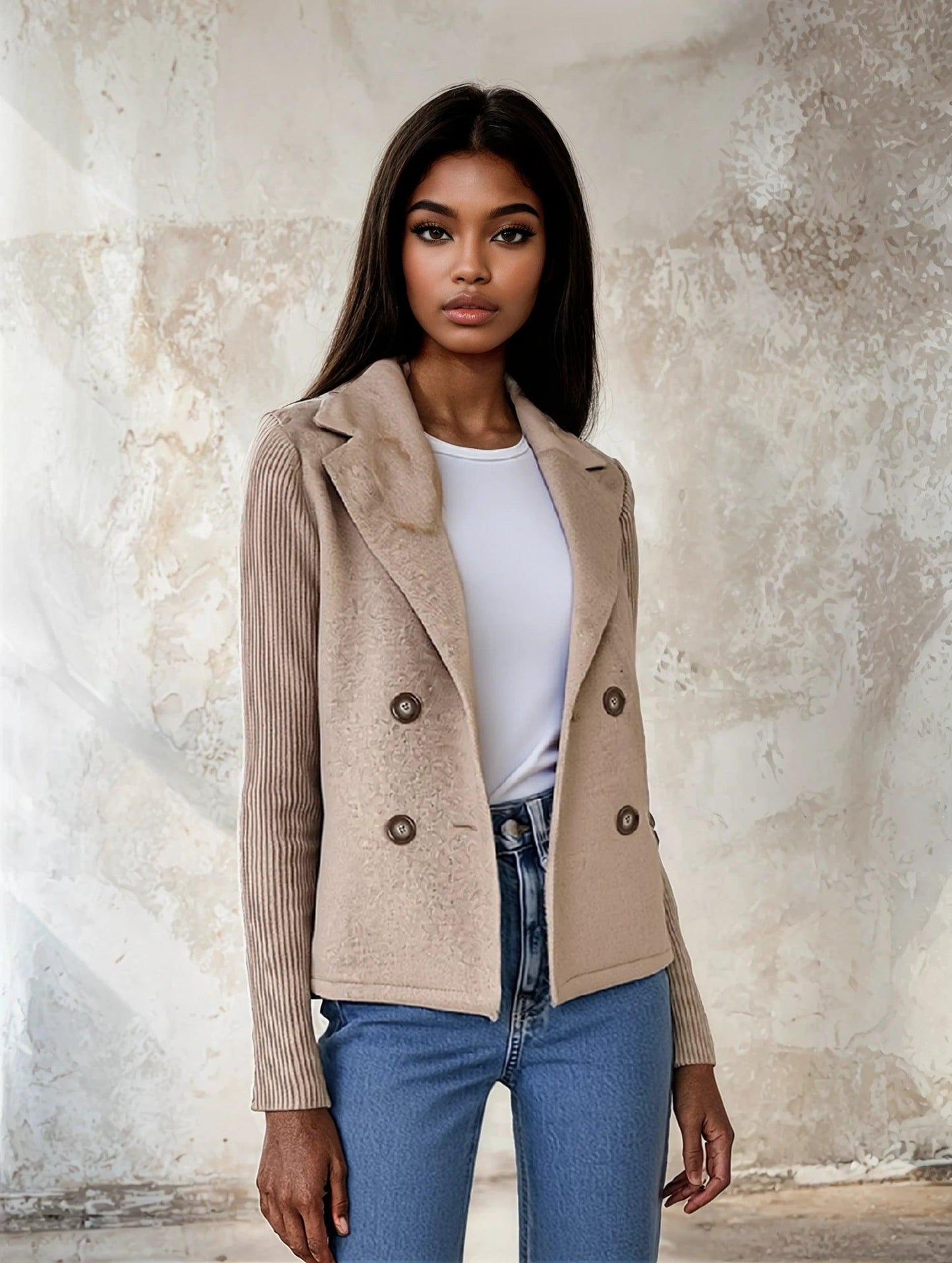 Riley™ | Knitted Blazer Coat - Milafashion-se.com