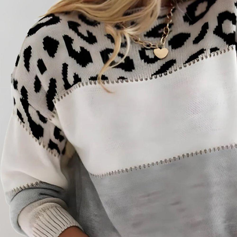 Emily - Leopardmönstrad tröja