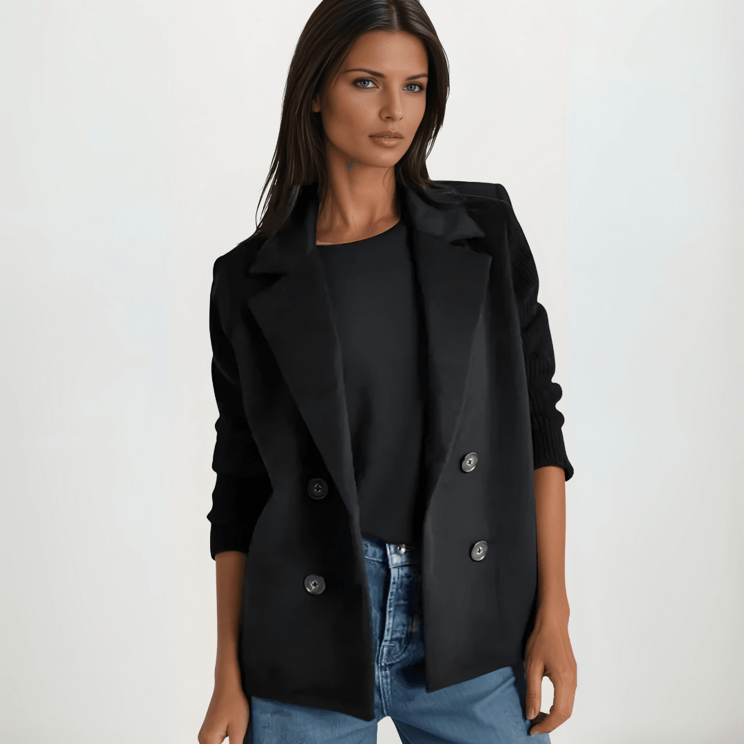 Riley™ | Knitted Blazer Coat - Milafashion-se.com