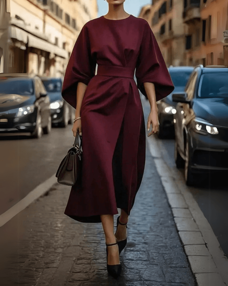 Ingrid™ | Elegant Klänning - Milafashion-se.com