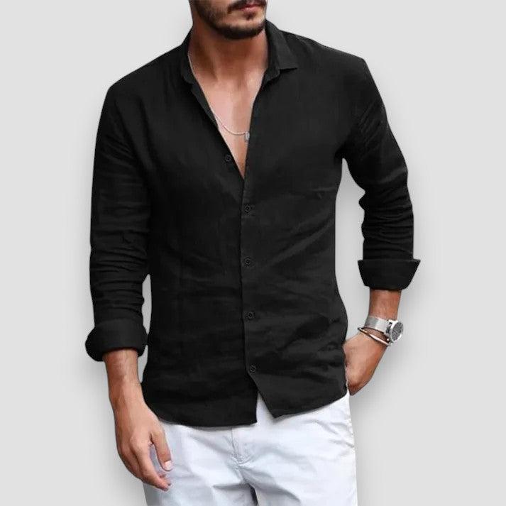 Per™ | Andningsbar Linneskjorta - Milafashion-se.com