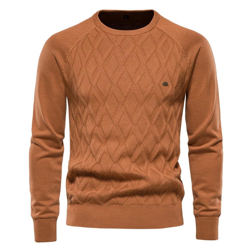Göran™ | Herrtröja Med Rutdesign - Milafashion-se.com