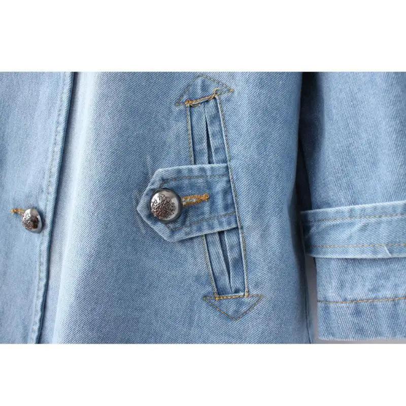 Everyday Denim Cape Coat - Milafashion-se.com