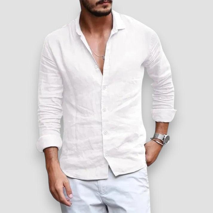 Per™ | Andningsbar Linneskjorta - Milafashion-se.com