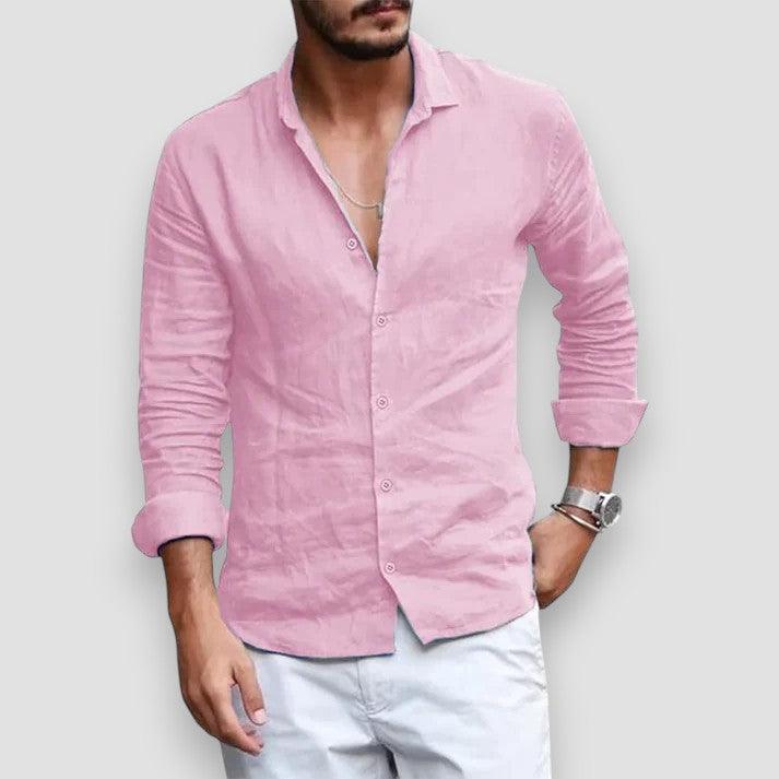 Per™ | Andningsbar Linneskjorta - Milafashion-se.com