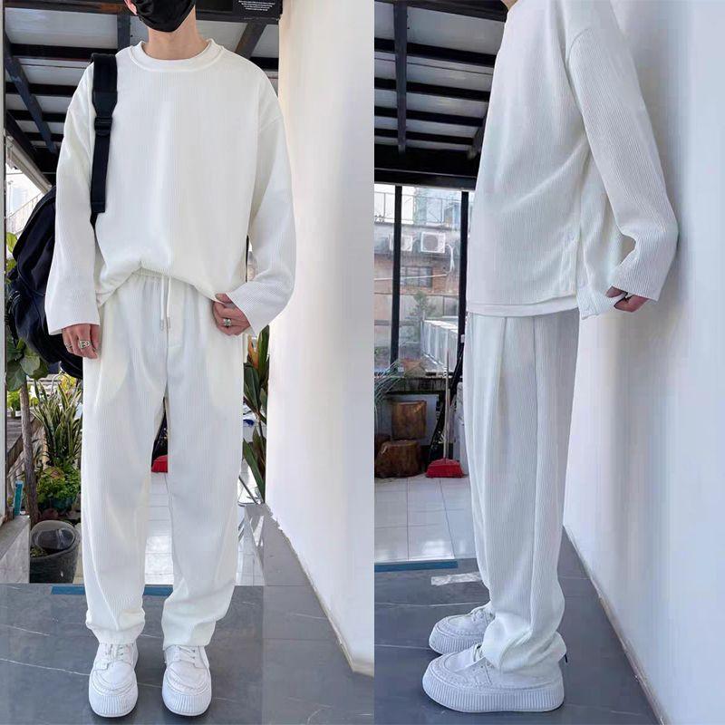 Lös fashionabel långärmad 2-delad uppsättning för män - Milafashion-se.com