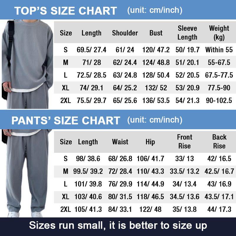 Lös fashionabel långärmad 2-delad uppsättning för män - Milafashion-se.com