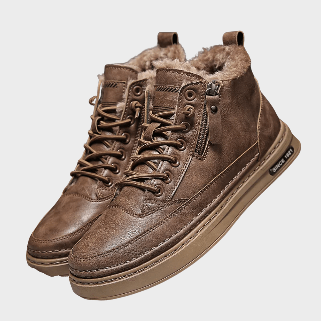Bryson | Men's Leather Winter Boots - Milafashion-se.com
