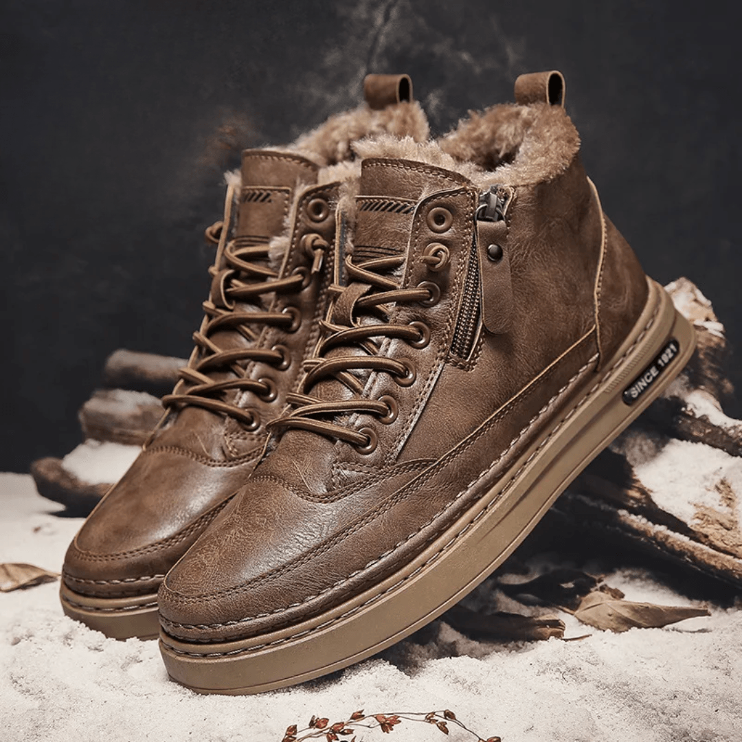 Bryson | Men's Leather Winter Boots - Milafashion-se.com