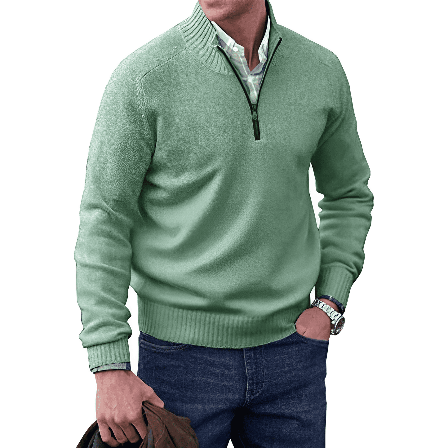 Silvano™ | Zip-Pullover i Elegant Design - Milafashion-se.com