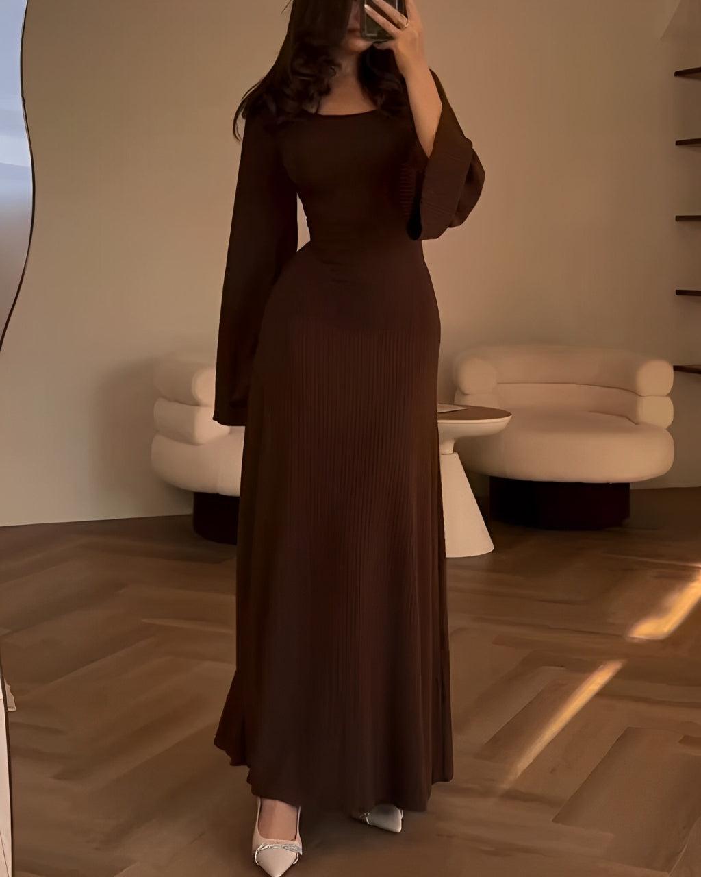 Åkesson™ | Elegant Stickad Maxiklänning