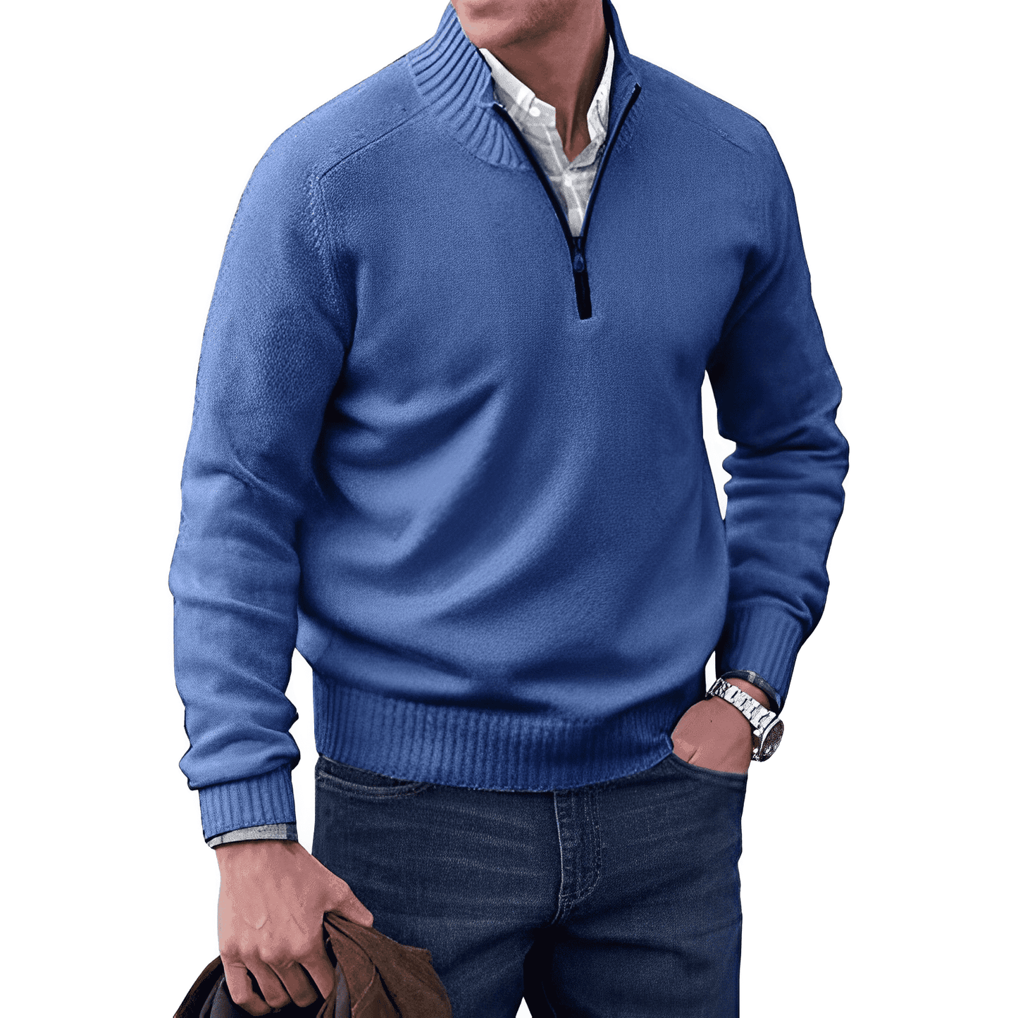 Silvano™ | Zip-Pullover i Elegant Design - Milafashion-se.com