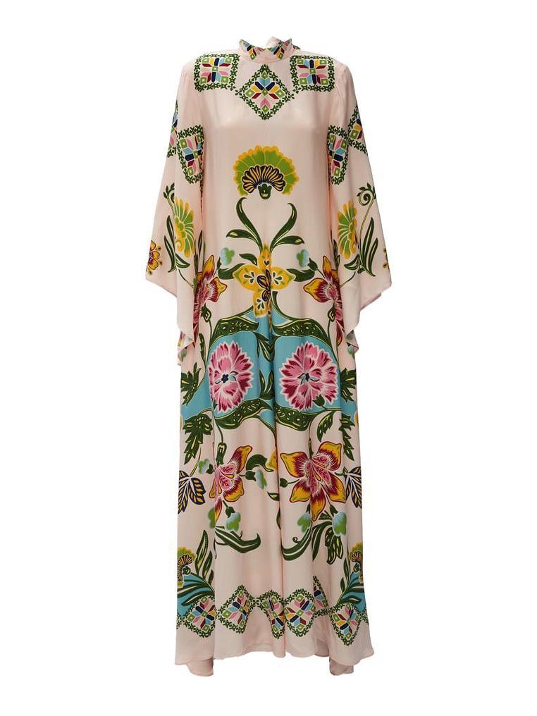 Exquisite Sunshine Floral Print Flowing Maxi Dress - Milafashion-se.com