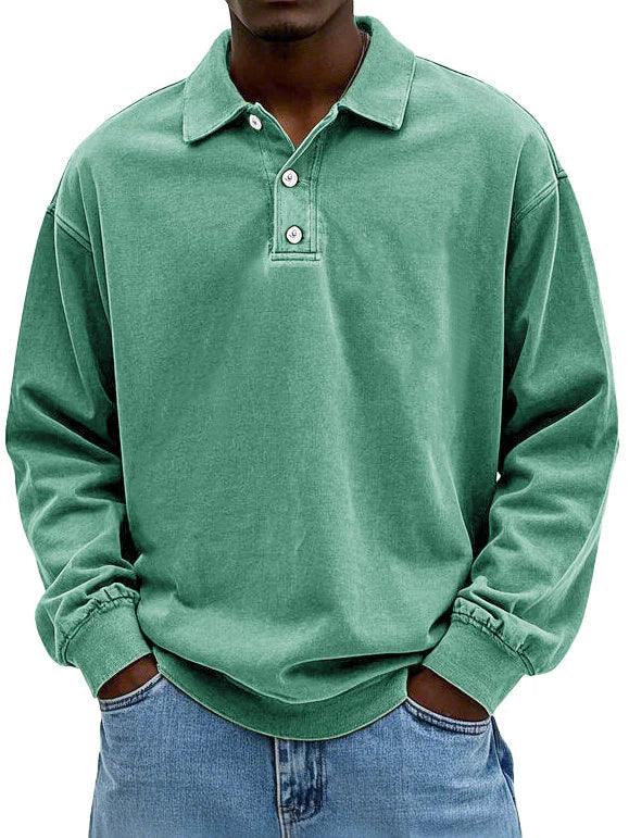 Leif™ | Herrpikétröja med långa ärmar - Milafashion-se.com