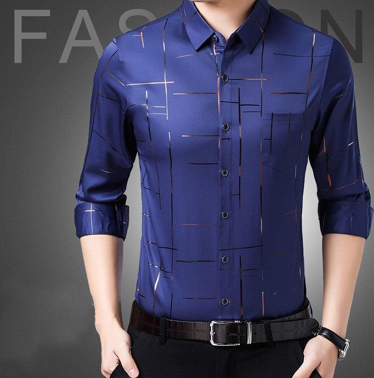 đTunn jĂ€rnfri skjorta för mĂ€n - Milafashion-se.com