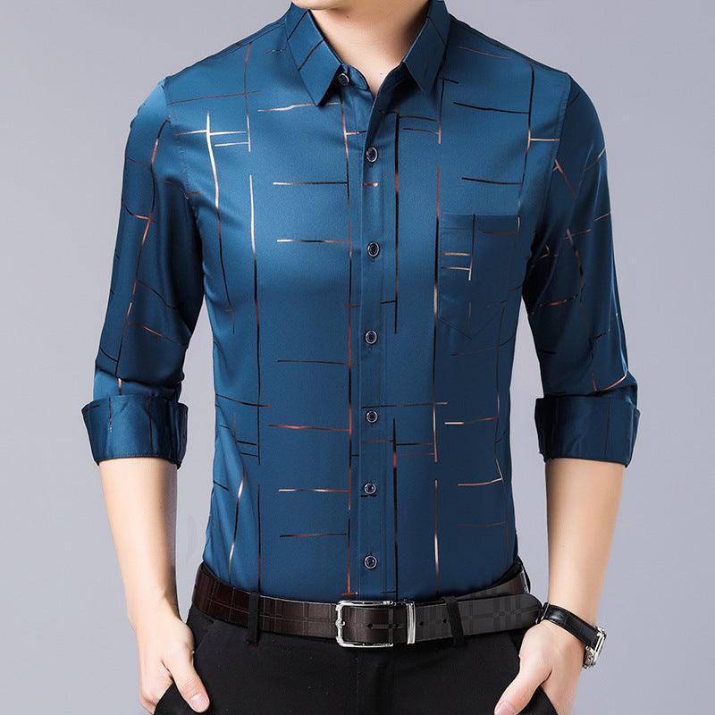 đTunn jĂ€rnfri skjorta för mĂ€n - Milafashion-se.com