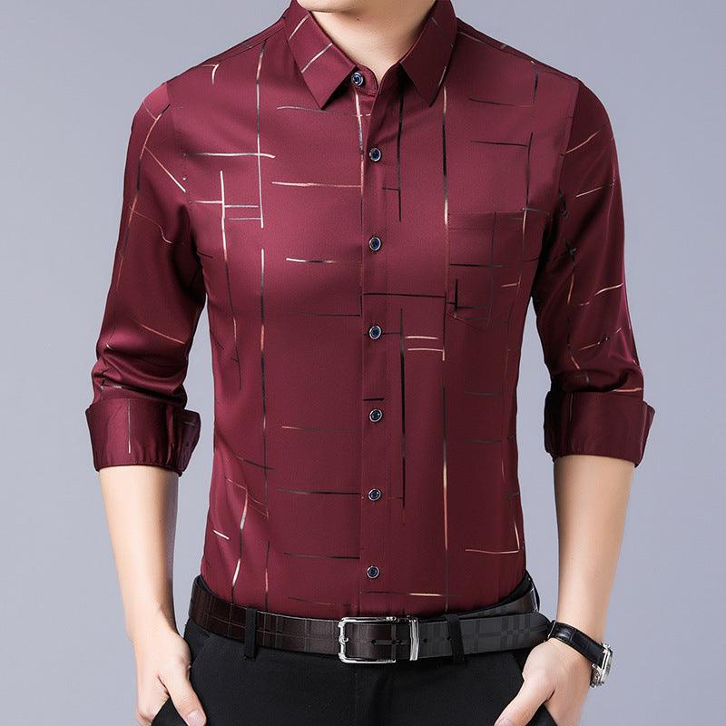 đTunn jĂ€rnfri skjorta för mĂ€n - Milafashion-se.com