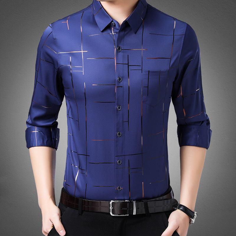 đTunn jĂ€rnfri skjorta för mĂ€n - Milafashion-se.com
