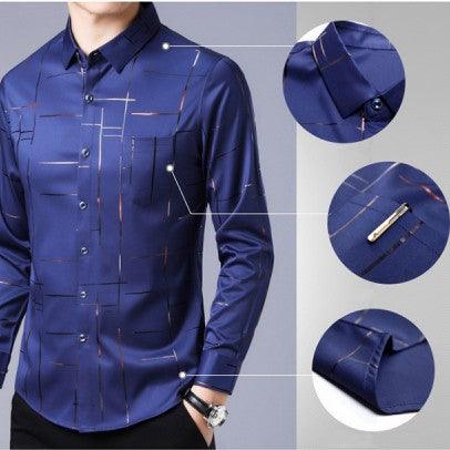 đTunn jĂ€rnfri skjorta för mĂ€n - Milafashion-se.com
