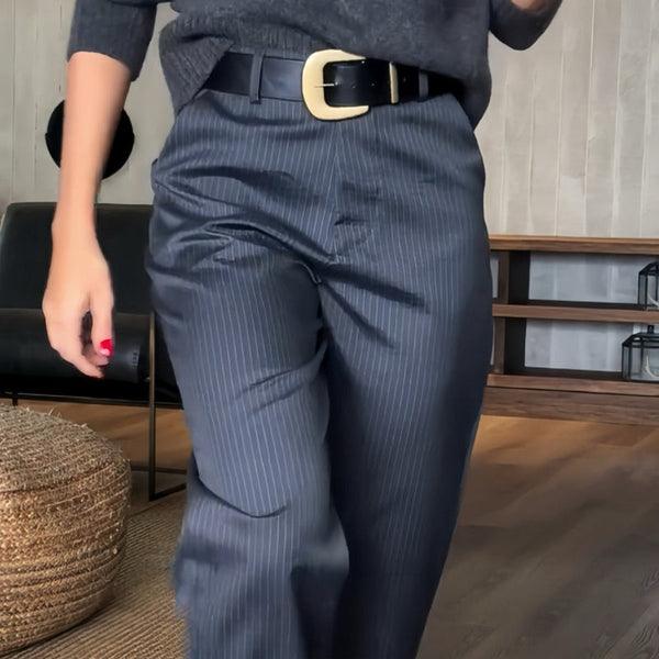 Lilly™ | Randiga kostymbyxor - Milafashion-se.com