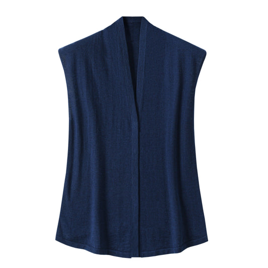 LUSSO Acrilico Sleeveless Cardigan - Milafashion-se.com
