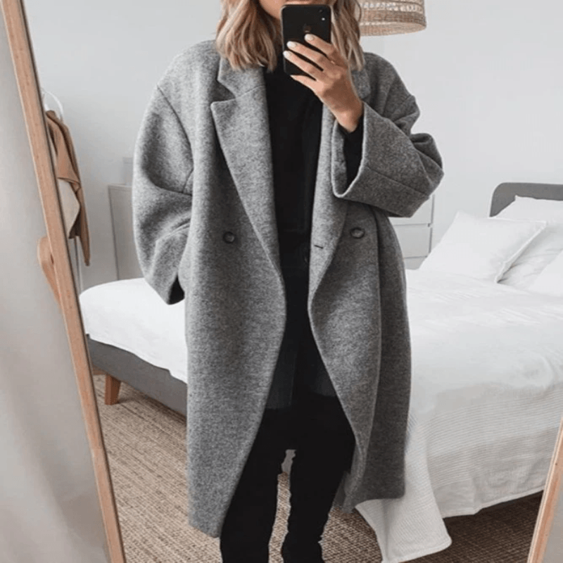 Harper - Classic Winter Overcoat - Milafashion-se.com