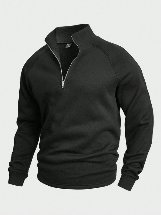 Vincent™ | Fritids-Halvdragkedja Tröja - Milafashion-se.com