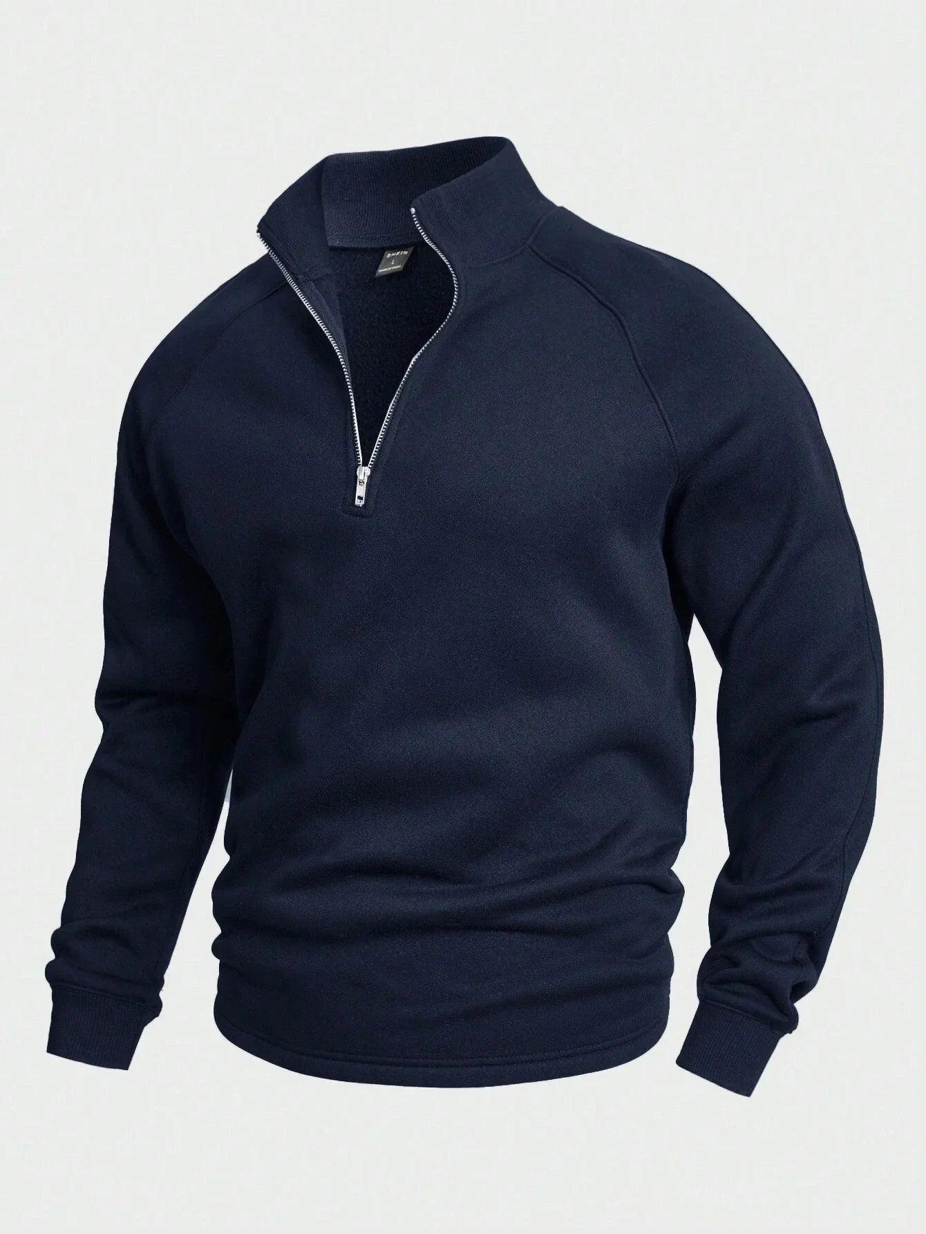 Vincent™ | Fritids-Halvdragkedja Tröja - Milafashion-se.com