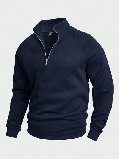 Vincent™ | Fritids-Halvdragkedja Tröja - Milafashion-se.com