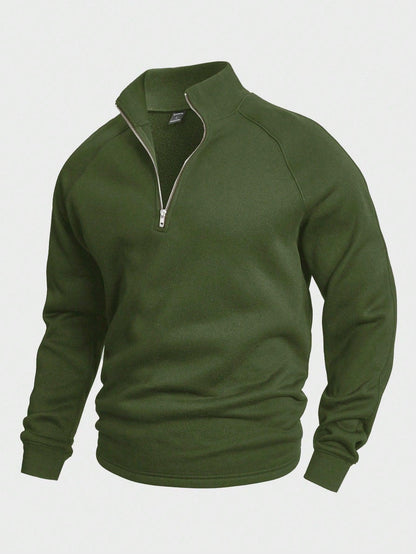 Vincent™ | Fritids-Halvdragkedja Tröja - Milafashion-se.com