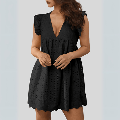 SVART KLÄNNING MED FICKOR - Milafashion-se.com