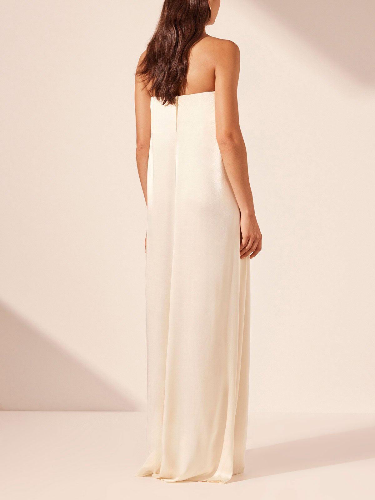 MILA™ Elegant aftonklänning i satin Maxiklänning - Milafashion-se.com