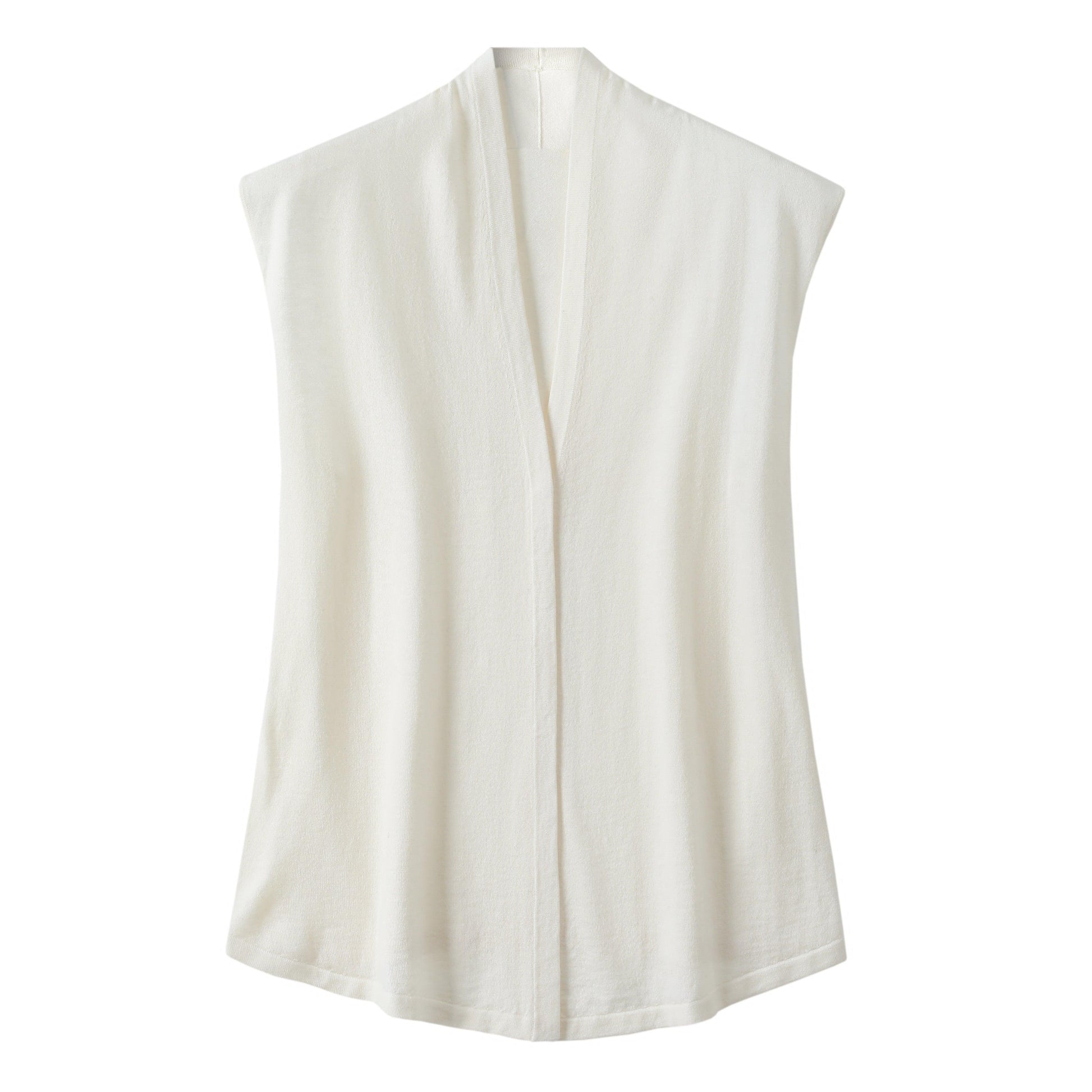 LUSSO Acrilico Sleeveless Cardigan - Milafashion-se.com