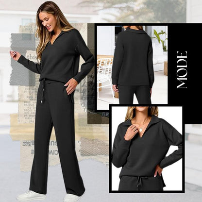 Luna Lounge Set – 2-delat mjukisset för kvinnor. - Milafashion-se.com