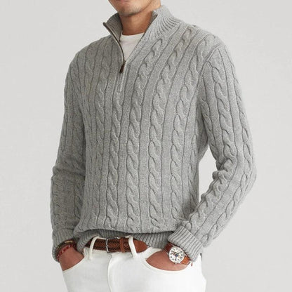 Gordona | Men's Premium Quarter Zip Sweater - Milafashion-se.com